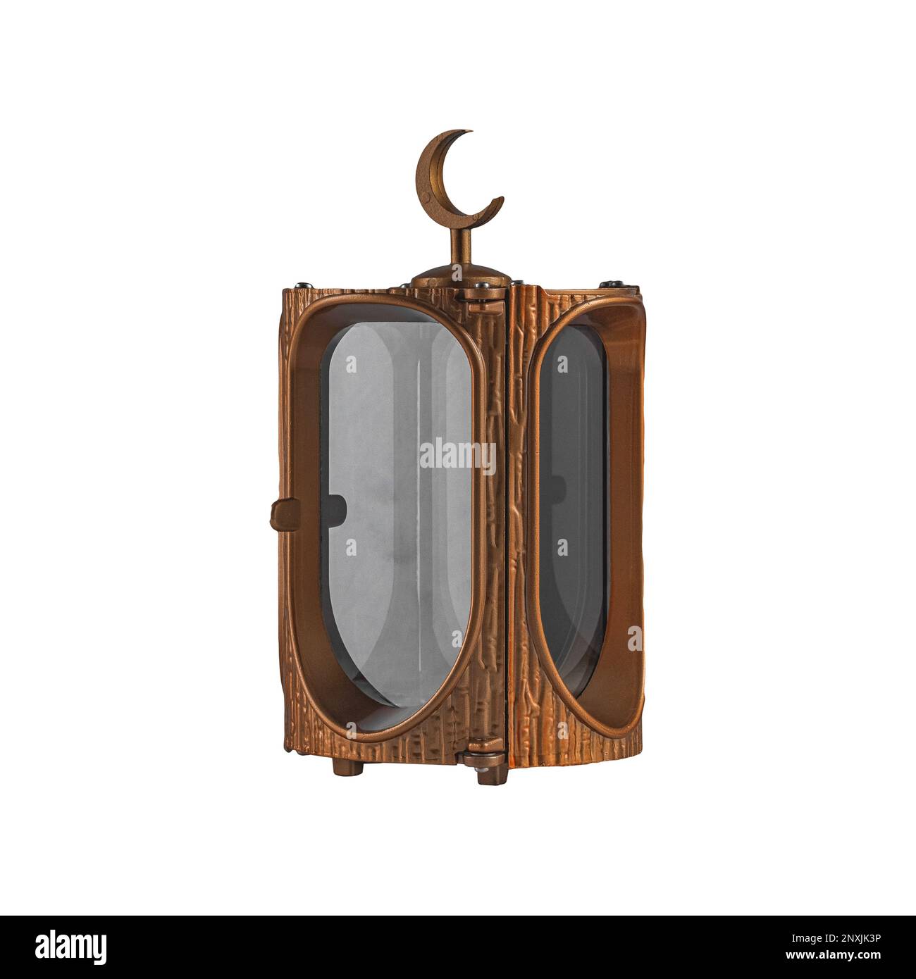 gedächtnislampen aus Granit auf weißem Hintergrund Stockfoto