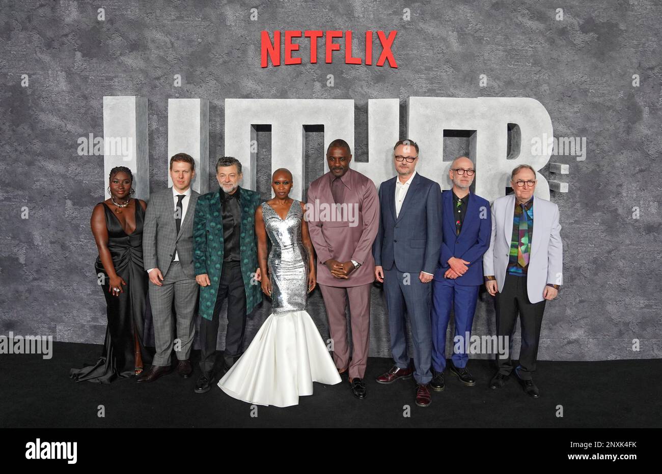 Lauryn Ajufo, Thomas Coombes, Andy Serkis, Cynthia Erivo, Idris Elba