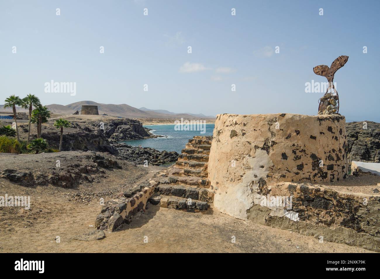 El Cotillo Küste und Strände in Fuerteventura Stockfoto