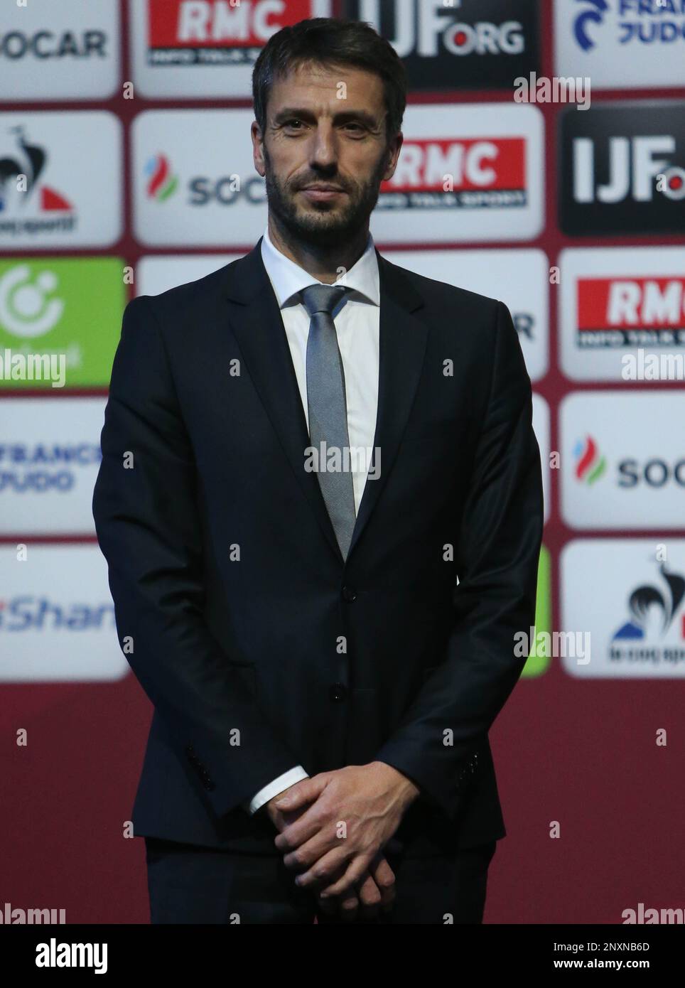 Tony Estanguet während des Judo Paris Grand Slam 2023 am 5. Februar 2023 in der Accor Arena in Paris, Frankreich - Photo Laurent Lairys / DPPI Stockfoto