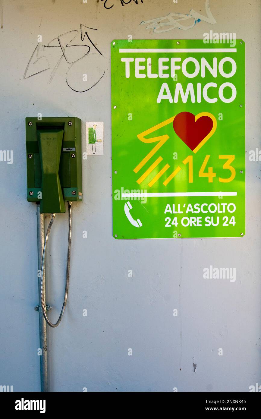 Telefono Amico, Verzascatal, Schweiz Stockfoto