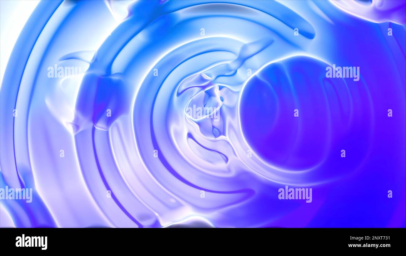 Blauer und grüner Hintergrund. Bewegung.Leichte Farben aus einer dichten Konsistenz in Animationen, die sich überall ausbreitet. Hochwertige 4K-Aufnahmen Stockfoto