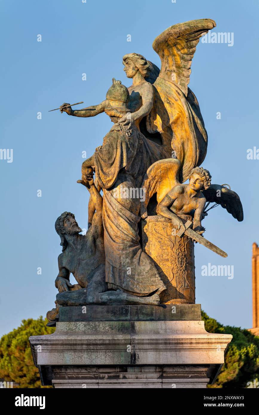 Victor Emmanuel II. Denkmal, Rom, Italien Stockfoto