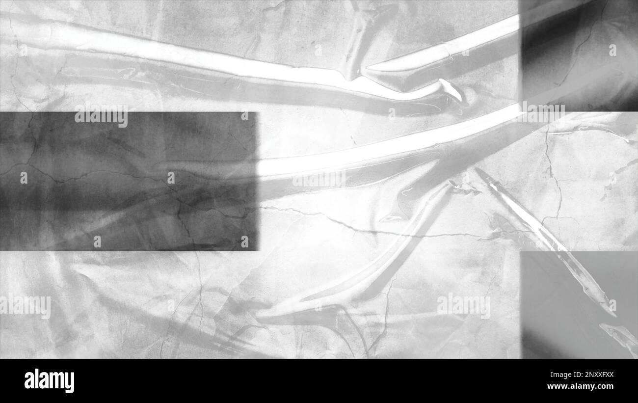 Grauer und lilafarbener Hintergrund. Bewegung.helles Licht mit Rechtecken, die in der Bewegungssimulation miteinander verbunden sind. Hochwertige 4K-Aufnahmen Stockfoto
