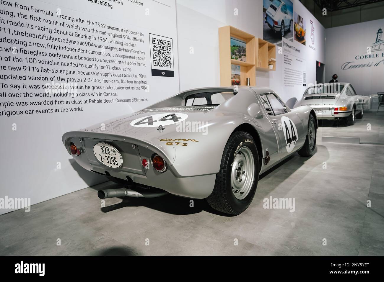 1964 Porsche 904 Carrera GTS Silver Stockfoto