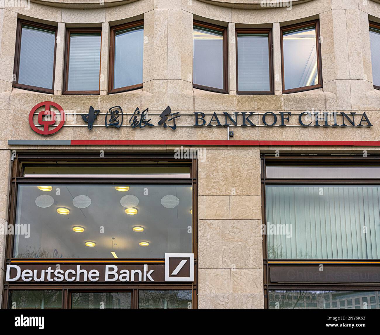 Bank of China, Zweigstelle Potsdamer Platz, Berlin, Deutschland Stockfoto