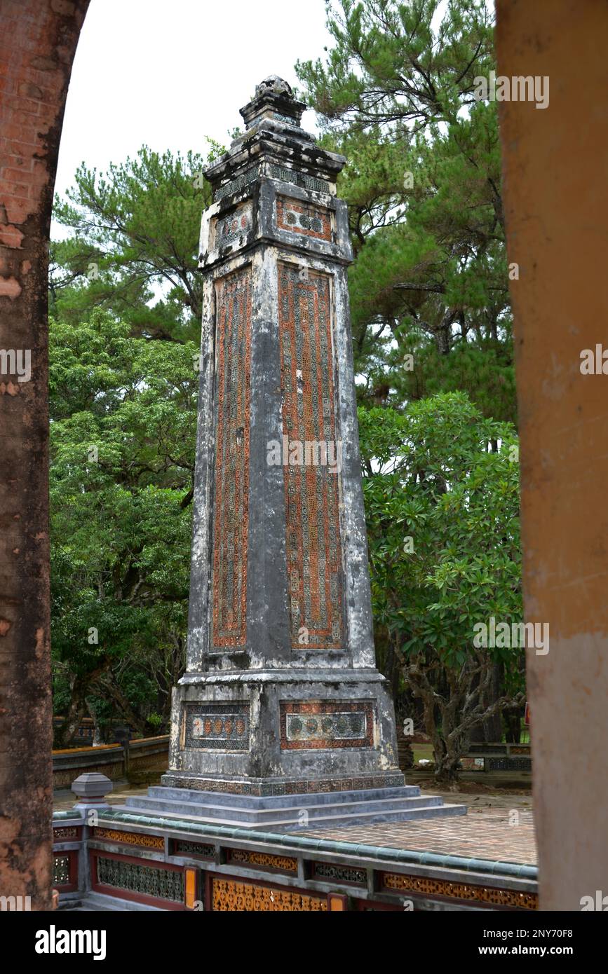 Kaiserliches Grab, Tu Duc, Hue, Vietnam Stockfoto