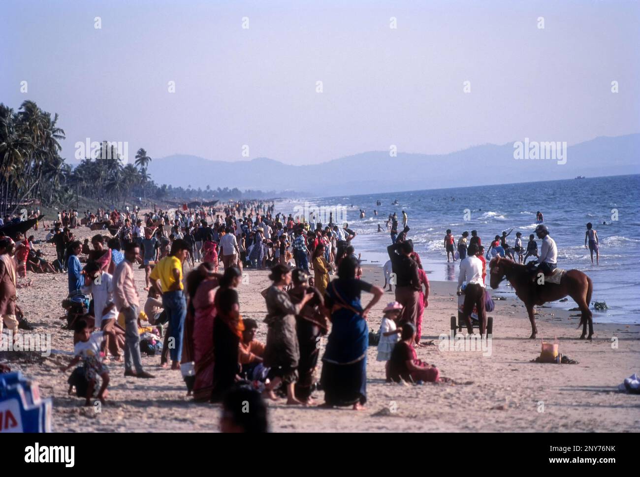 Sonne, Sonniger Nachmittag Colya Beach, Goa Stockfoto