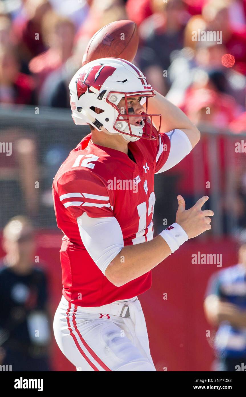 September 30, 2017 Wisconsin Badgers quarterback Alex Hornibrook 12