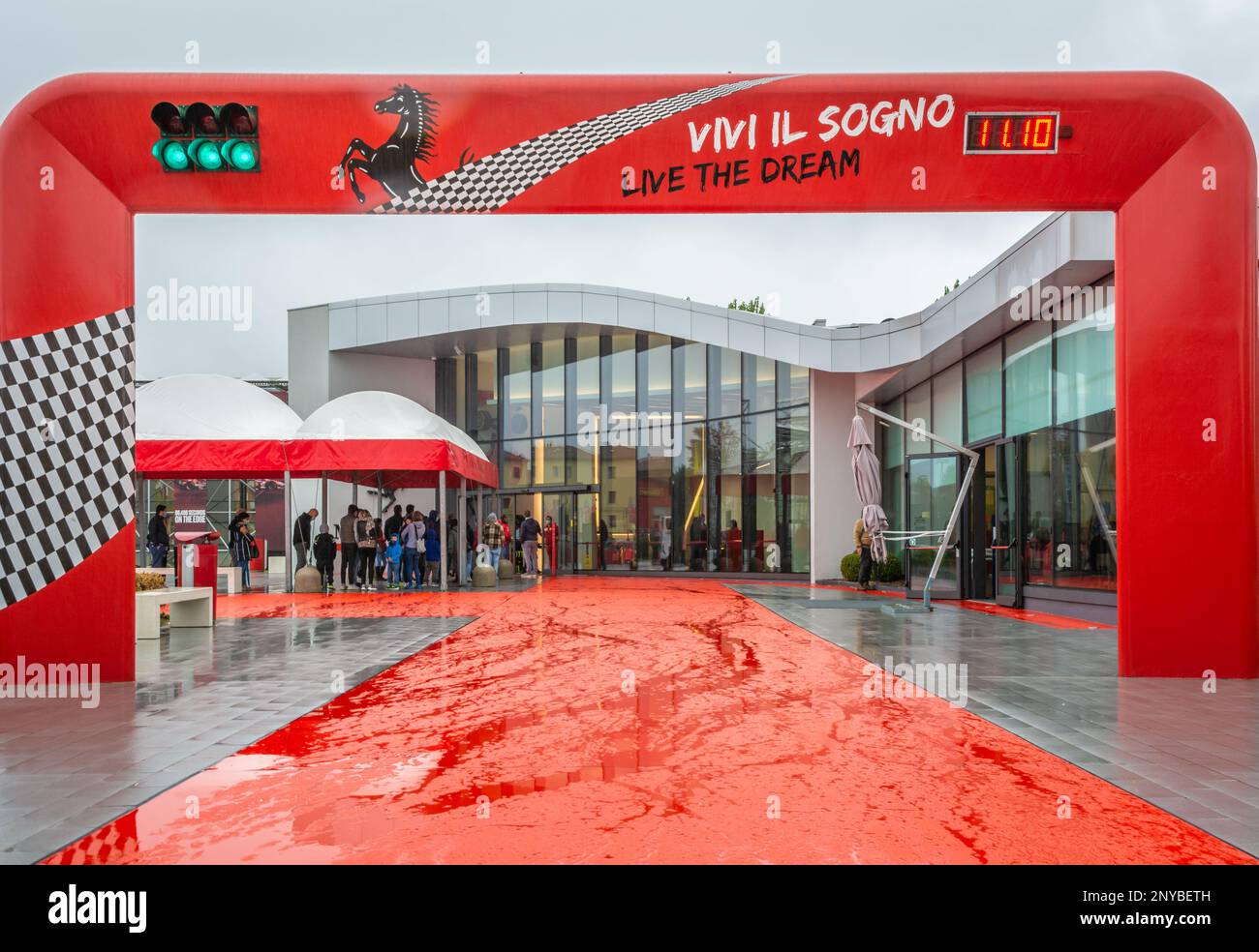 Ferrari Maranello Museum Offizielle Seite - Logo, Maranello, Emilia Romagna, Italien, Europa Stockfoto