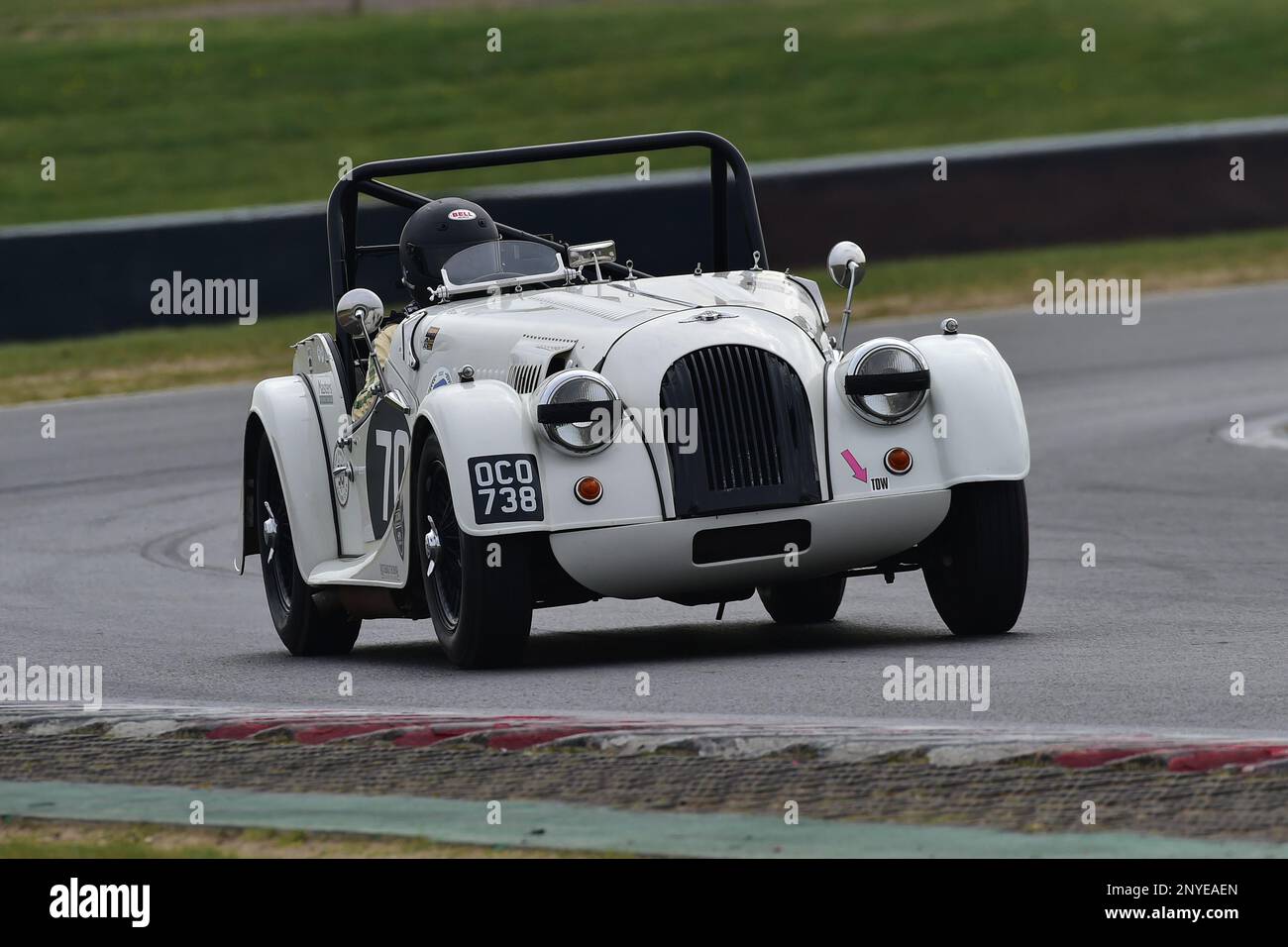 Alan House, Morgan Plus 4, HSCC Historic Road Sports Championship, 20 Minuten Rennsport mit Produktionssportarten und GT-Autos, die gebaut wurden Stockfoto