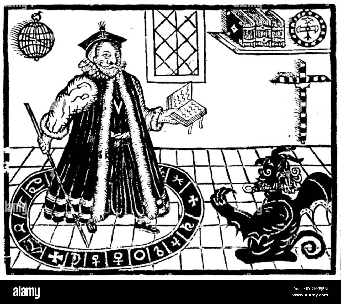 Die Tragicall-Geschichte des Lebens und Todes von Doktor Faustus (1628) Stockfoto