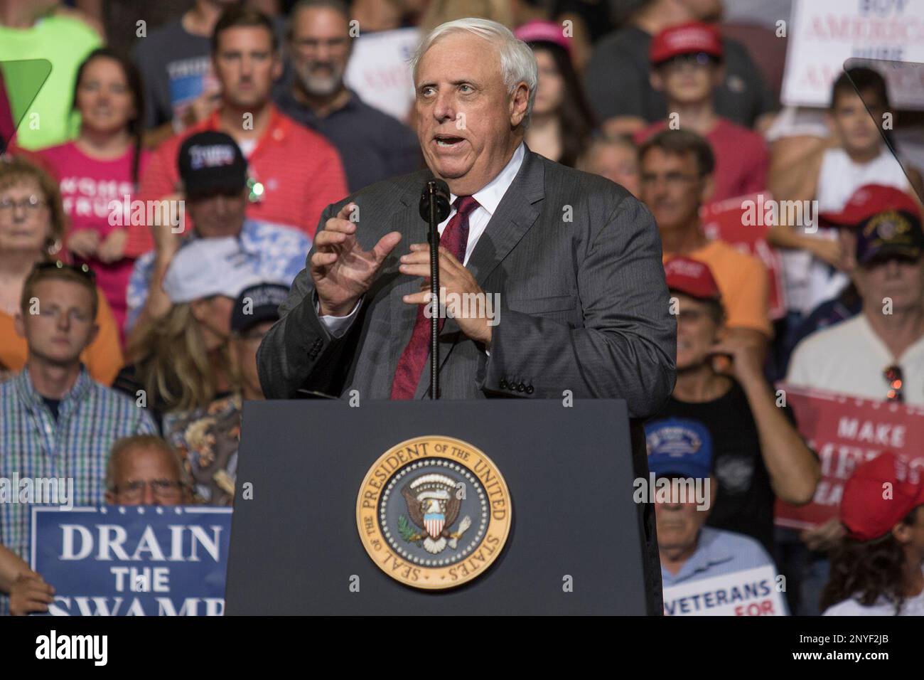 West Virginia Gov. Jim Justice announces his plan to change political