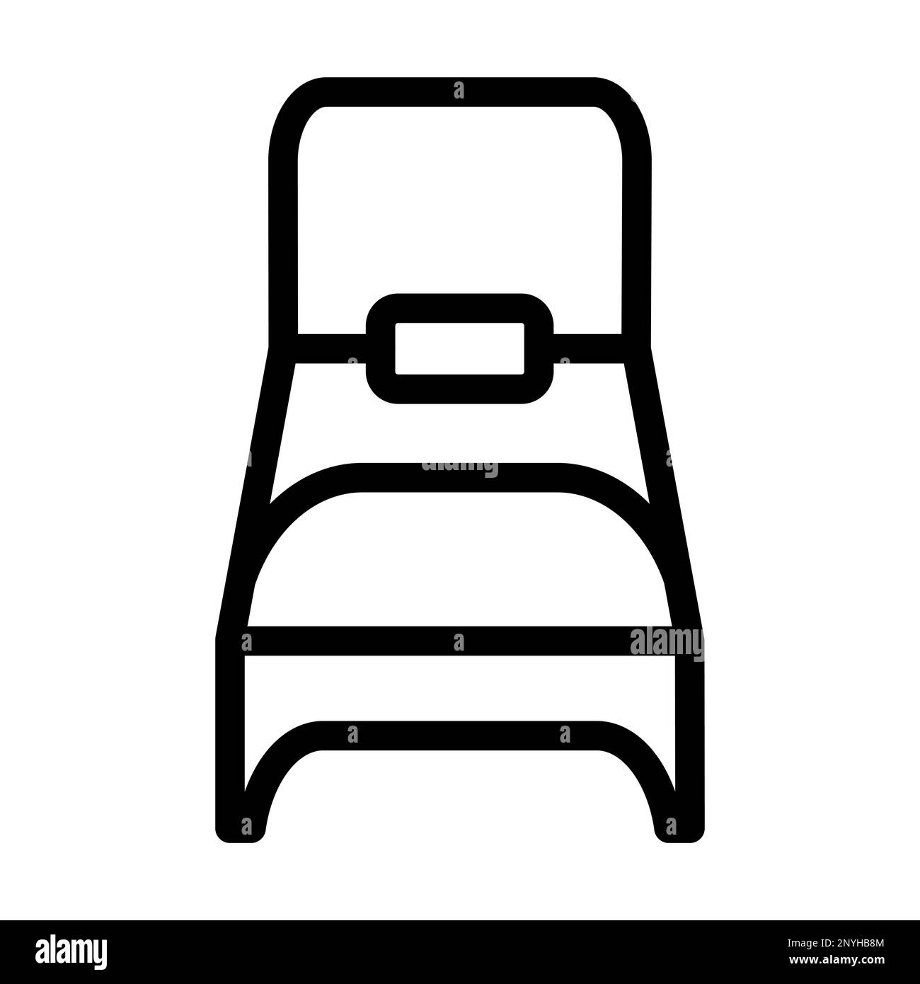 Symbol Für Dicke Linie Für Einzelbett Stockfoto