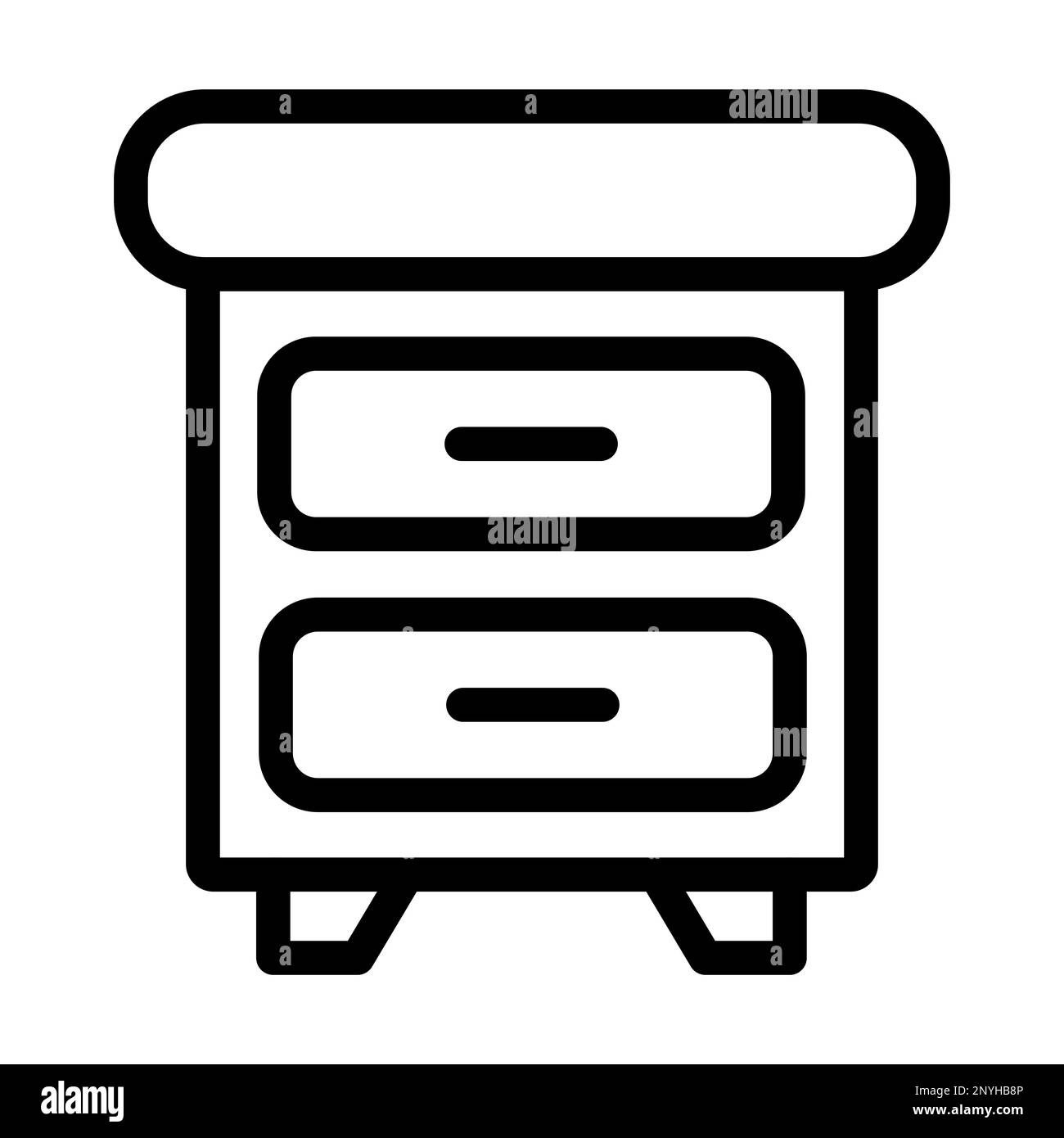 Symbol Für Dicke Linie Der Seitentabelle Stockfoto