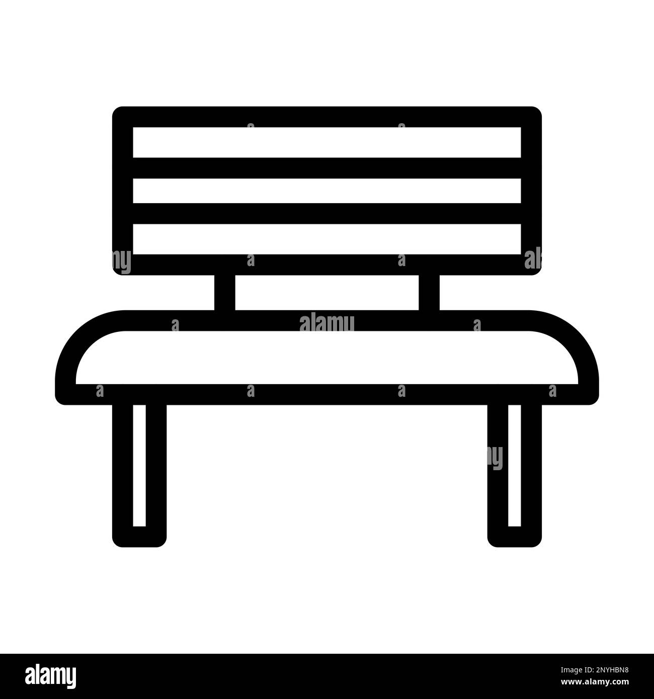 Symbol Für Dicke Linie Der Werkbank Stockfoto