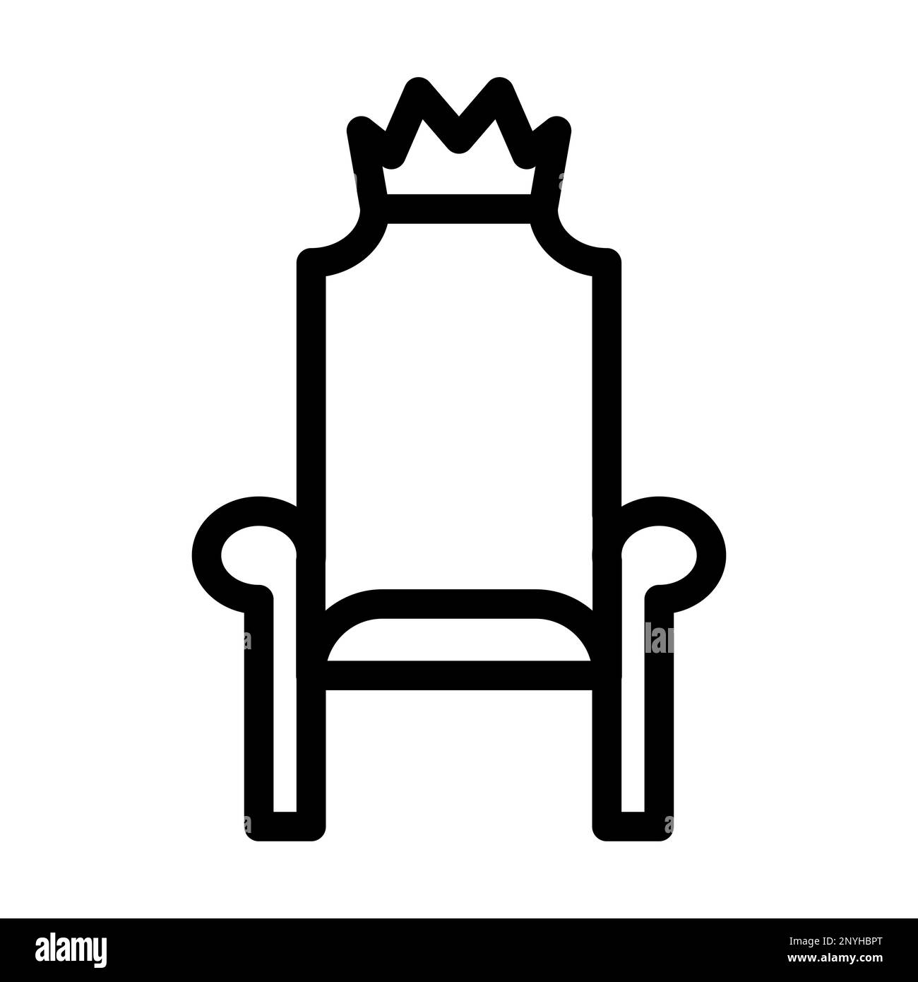 Symbol Für Thick Line (Throndicke Linie) Stockfoto