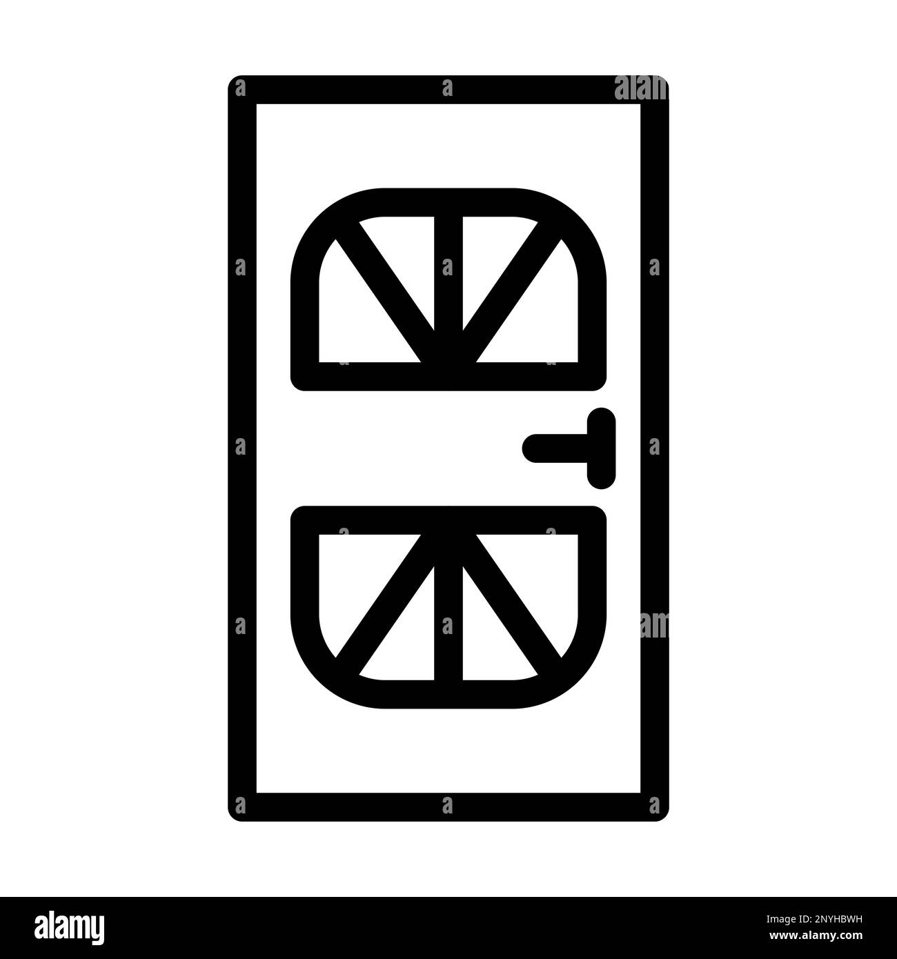 Symbol Für Dicke Linien Der Tür Stockfoto