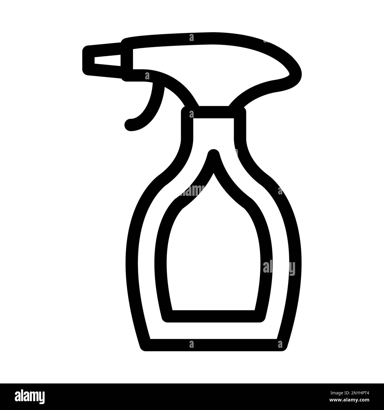 Symbol Für Dicke Linie Der Reinigungsflüssigkeit Stockfoto