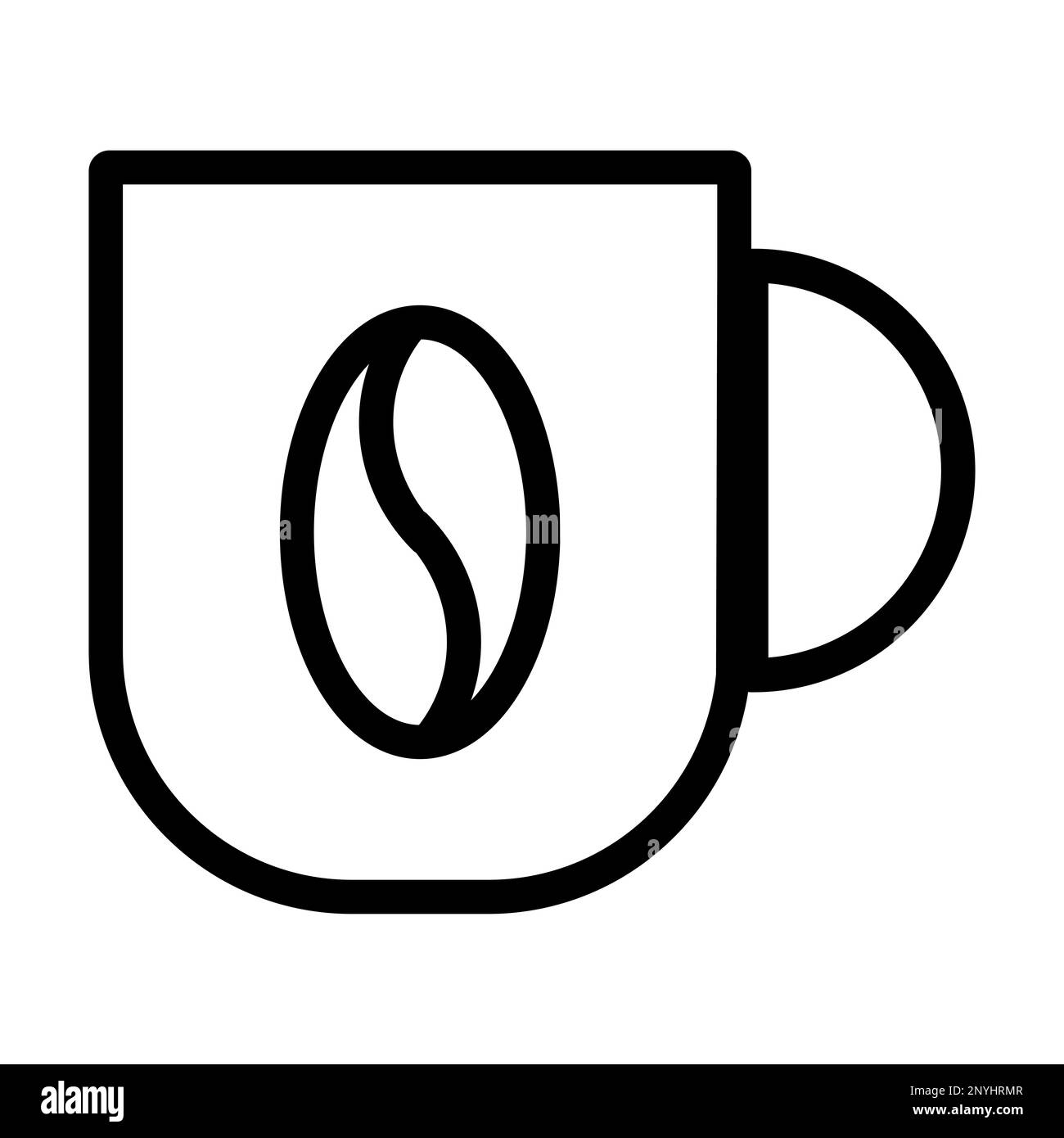 Symbol Für „Coffee Thick Line“ Stockfoto