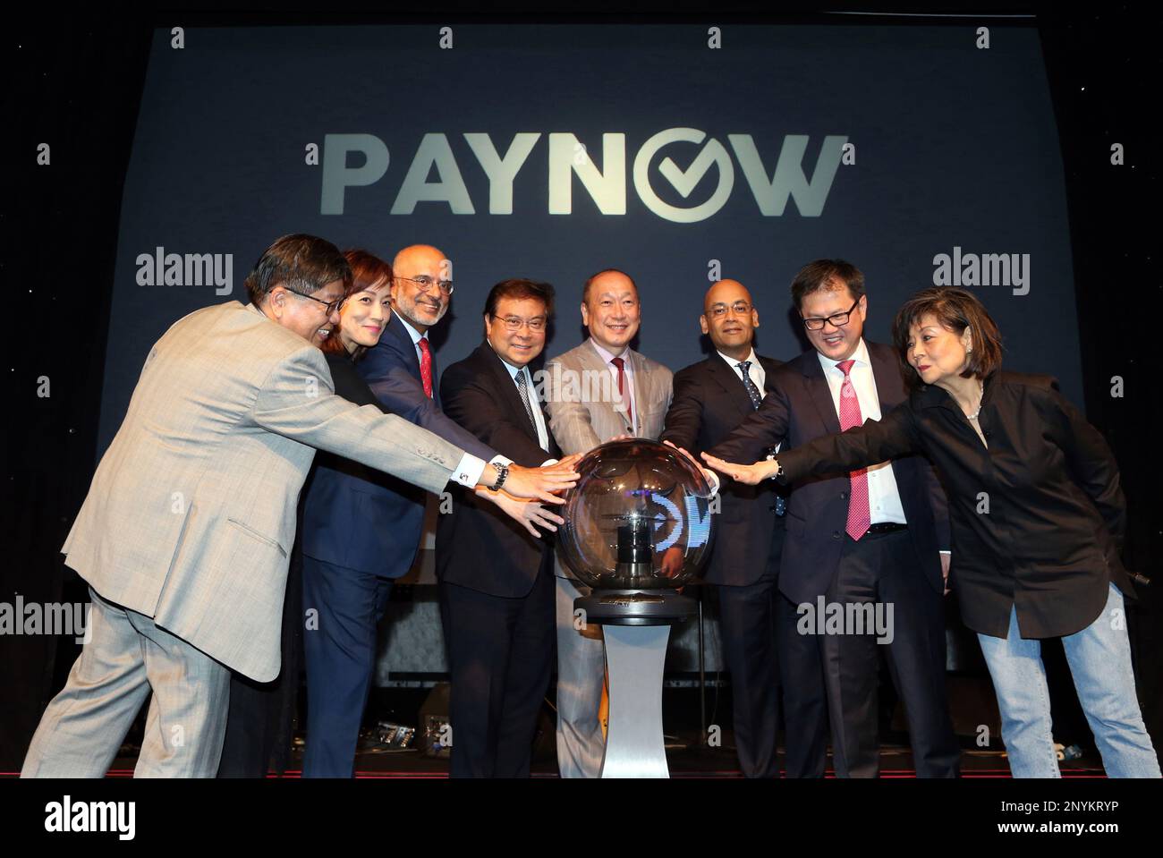 (From left) Jeremy Gwee, chief operating officer HSBC bank Singapore ...