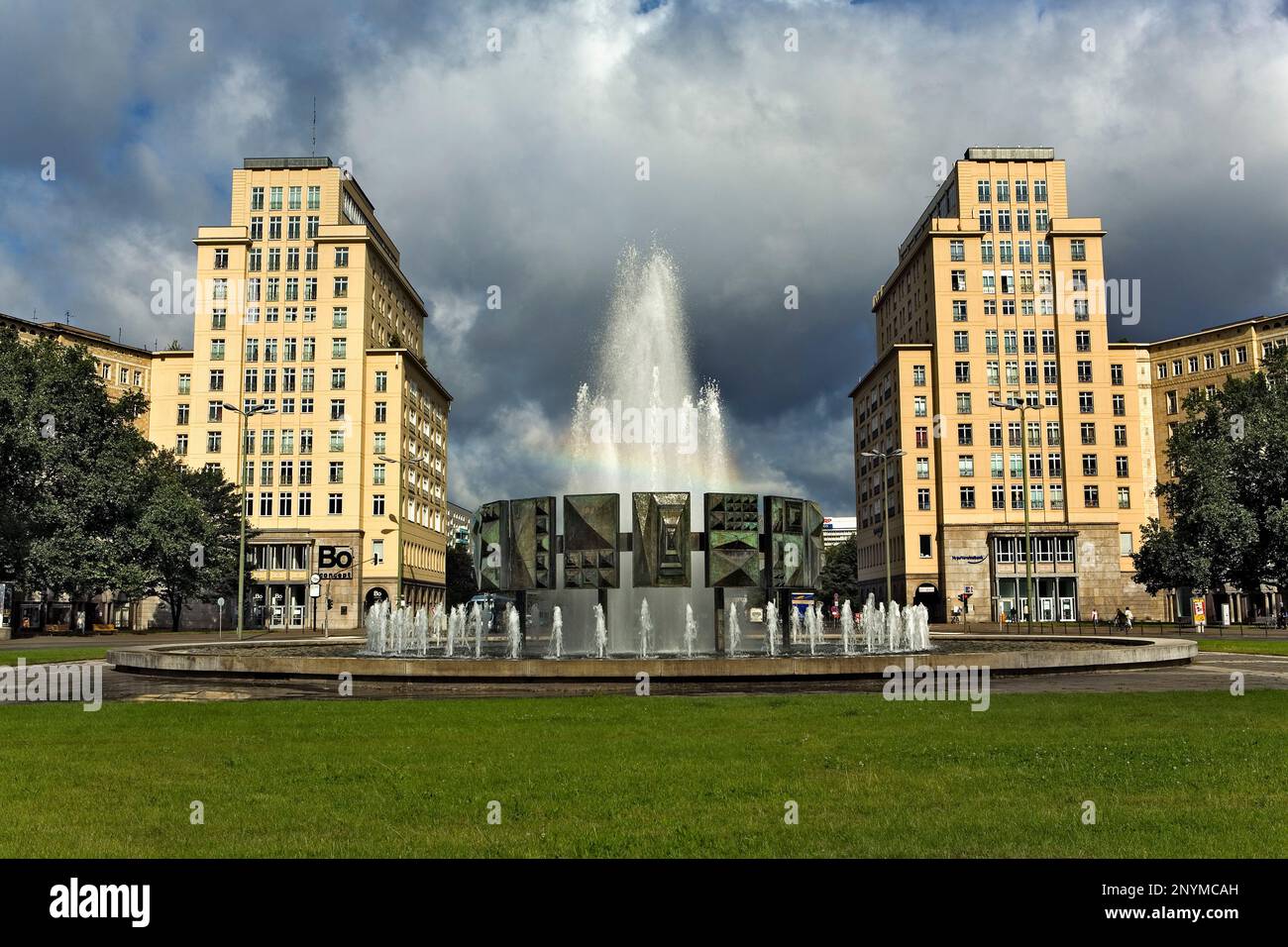 Karl Marxs Allee. Strausberger Platz.Berlin. Deutschland Stockfoto