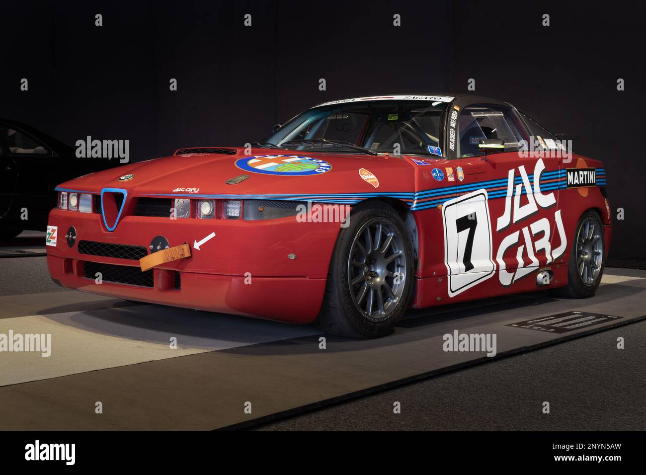 BRÜSSEL, BELGIEN-26. DEZEMBER 2022: 1990 Alfa Romeo SZ Trofeo (AKA Il Mostro oder es-30) Stockfoto