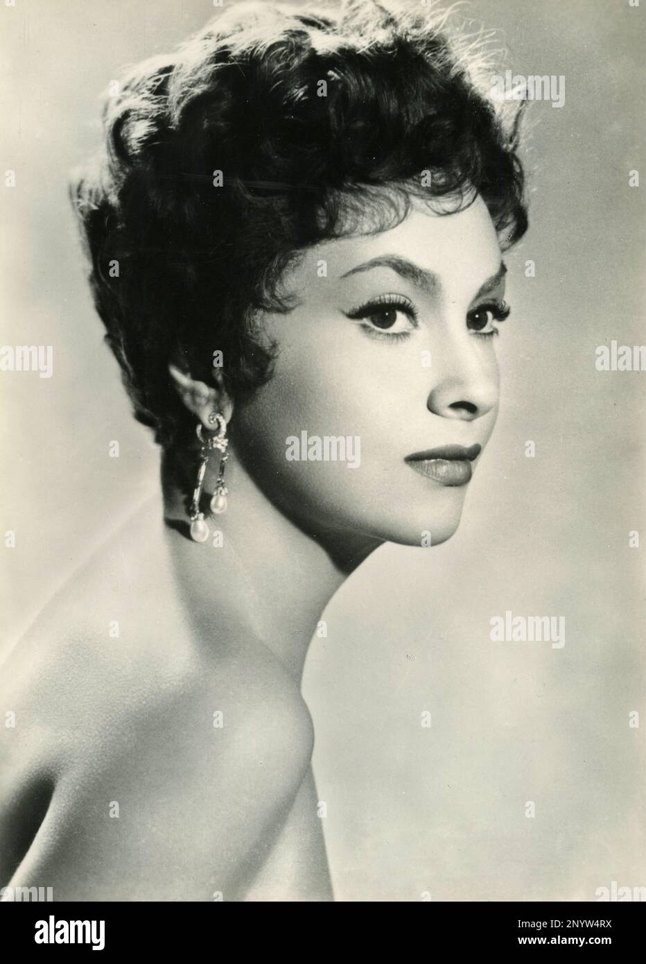 Die italienische Schauspielerin Gina Lollobrigida, 1950er Jahre Stockfoto
