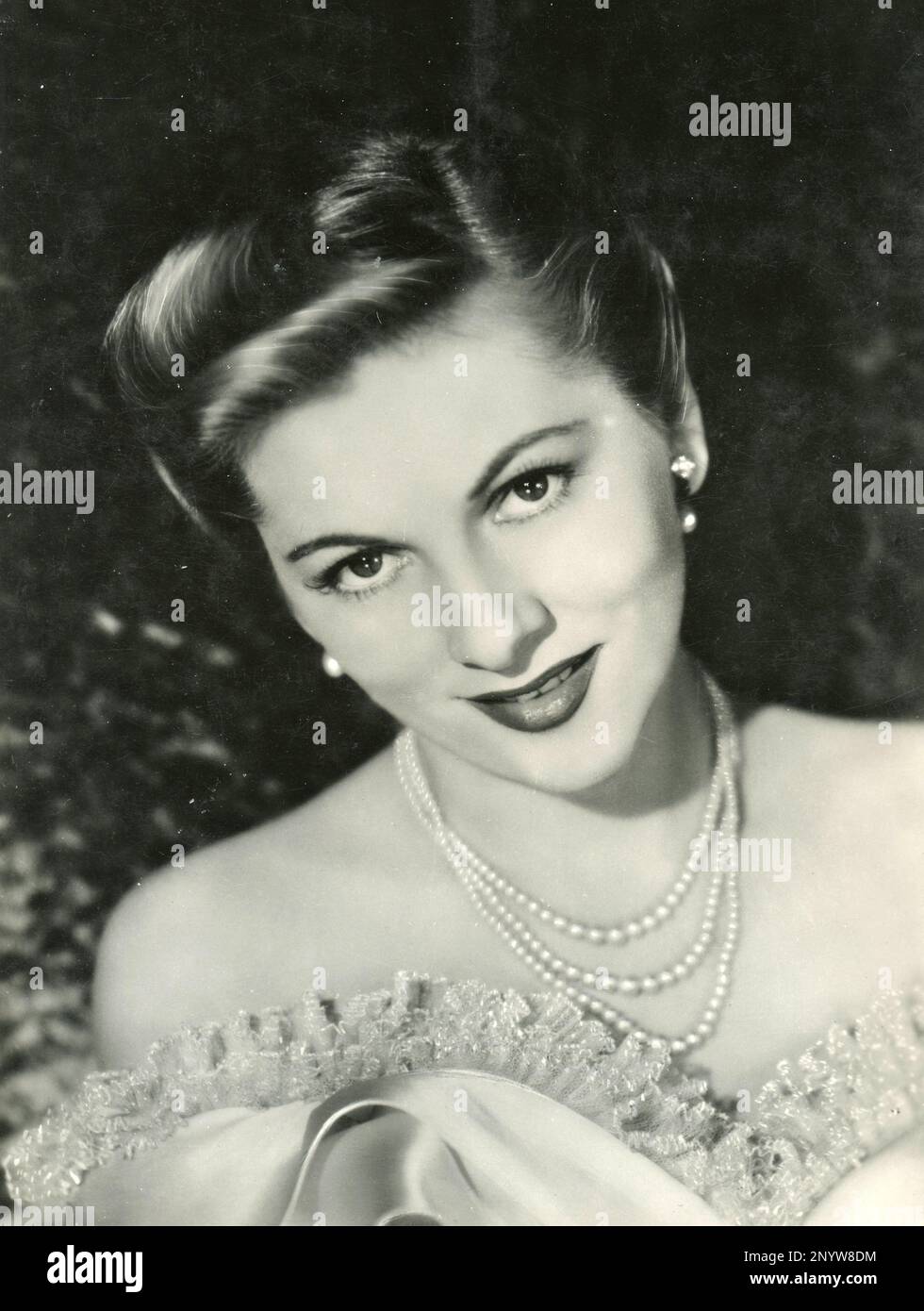 Britisch-amerikanische Schauspielerin Joan Fontaine, USA 1950er Stockfoto