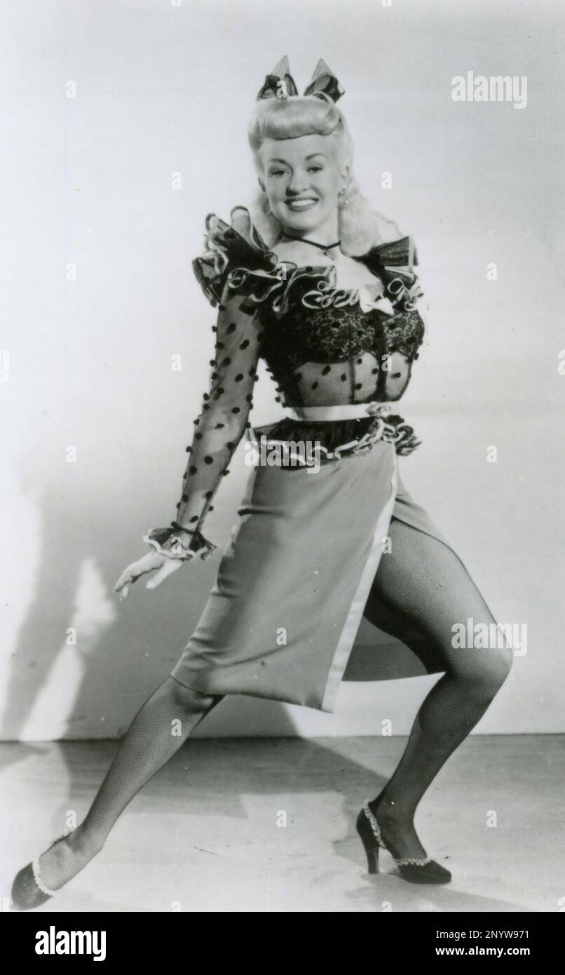 Amerikanische Schauspielerin Betty Grable im Film Pin Up Girl, USA 1944 Stockfoto