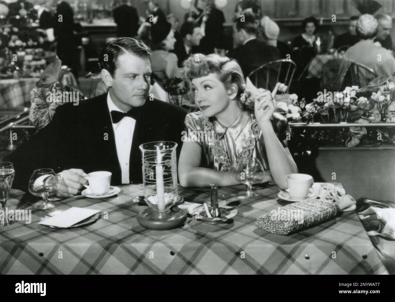 Der amerikanische Schauspieler Joel McCrea und die französische Schauspielerin Claudette Colbert im Film The Palm Beach Story, USA 1942 Stockfoto