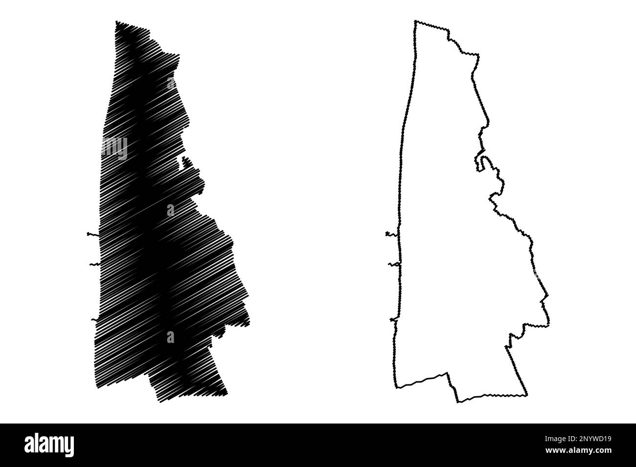 Blackpool Borough mit einheitlichem Behördenstatus (Vereinigtes Königreich Großbritannien und Nordirland, Ceremonial County Lancashire oder Lancs, England) Stock Vektor