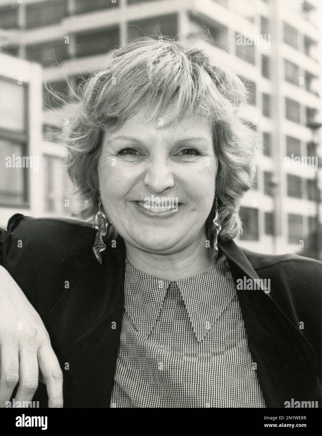 Englische Schauspielerin Ann Mitchell, UK 1985 Stockfoto