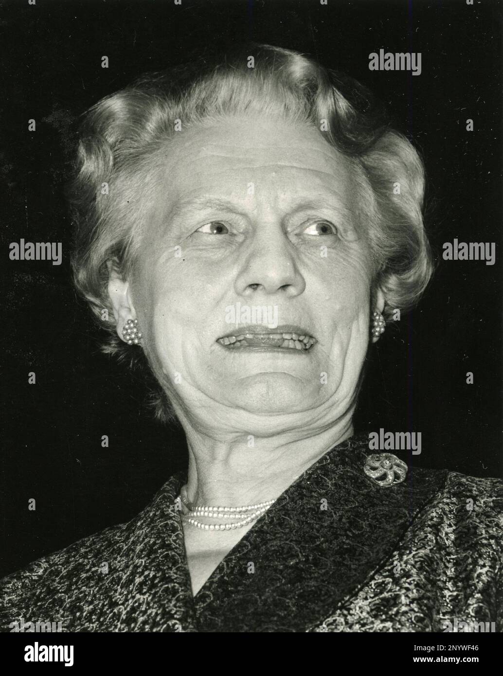 Britische Ärztin, Feministin, Labour-Politikerin und Schriftstellerin Baroness Edith Summerskill, UK 1968 Stockfoto