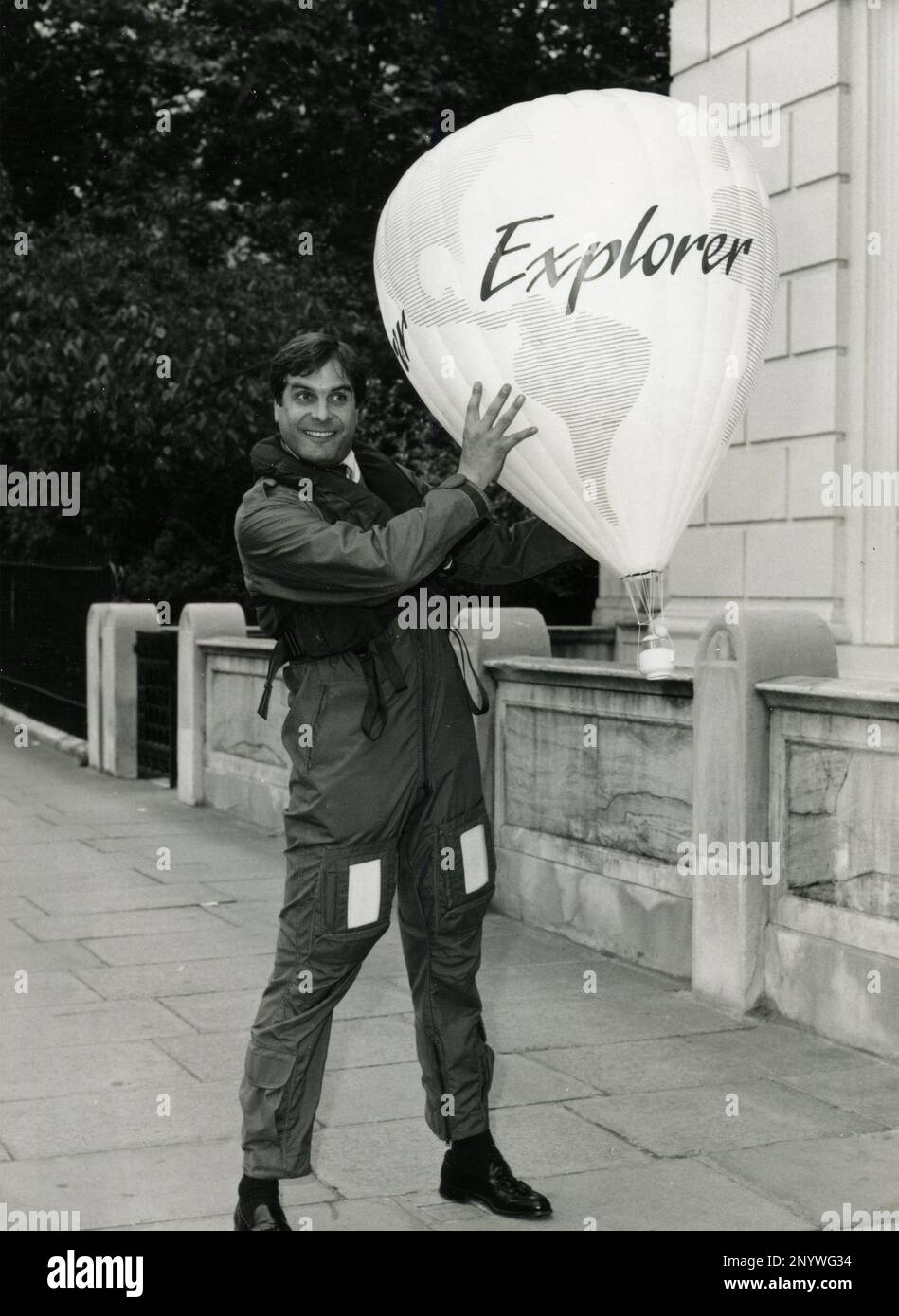 Britischer Entdecker und Ballonist Julian Nott, USA 1988 Stockfoto
