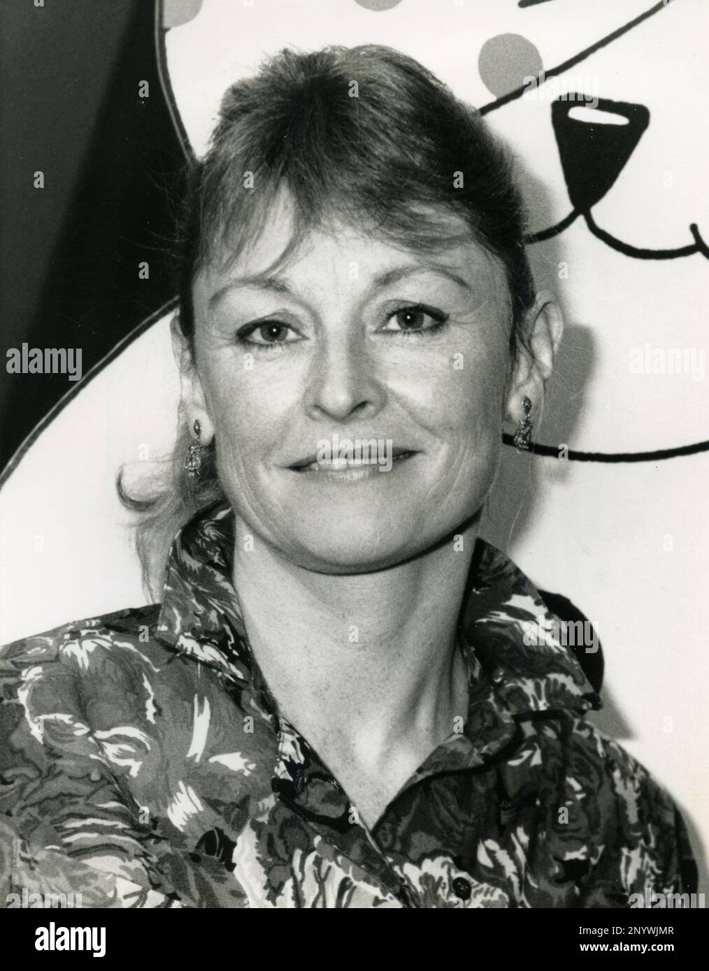 Englische Fernseh- und Radiomusikerin Sue Cook, UK 1988 Stockfoto