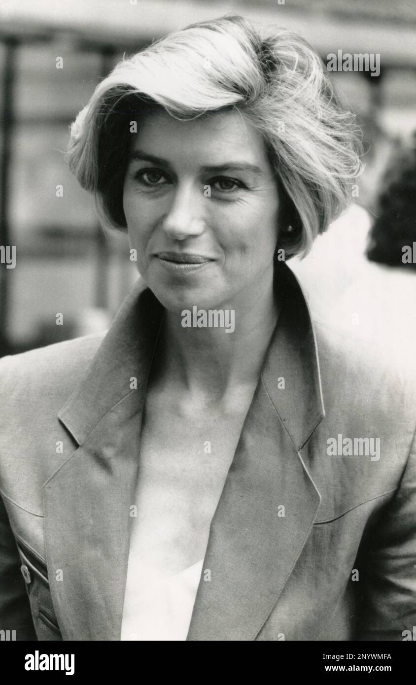 Britische Fernsehmoderatorin Selina Scott, UK 1989 Stockfoto