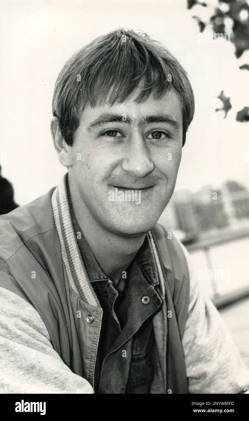 Britischer Fernsehschauspieler Nicholas Lyndhurst, UK 1987 Stockfoto