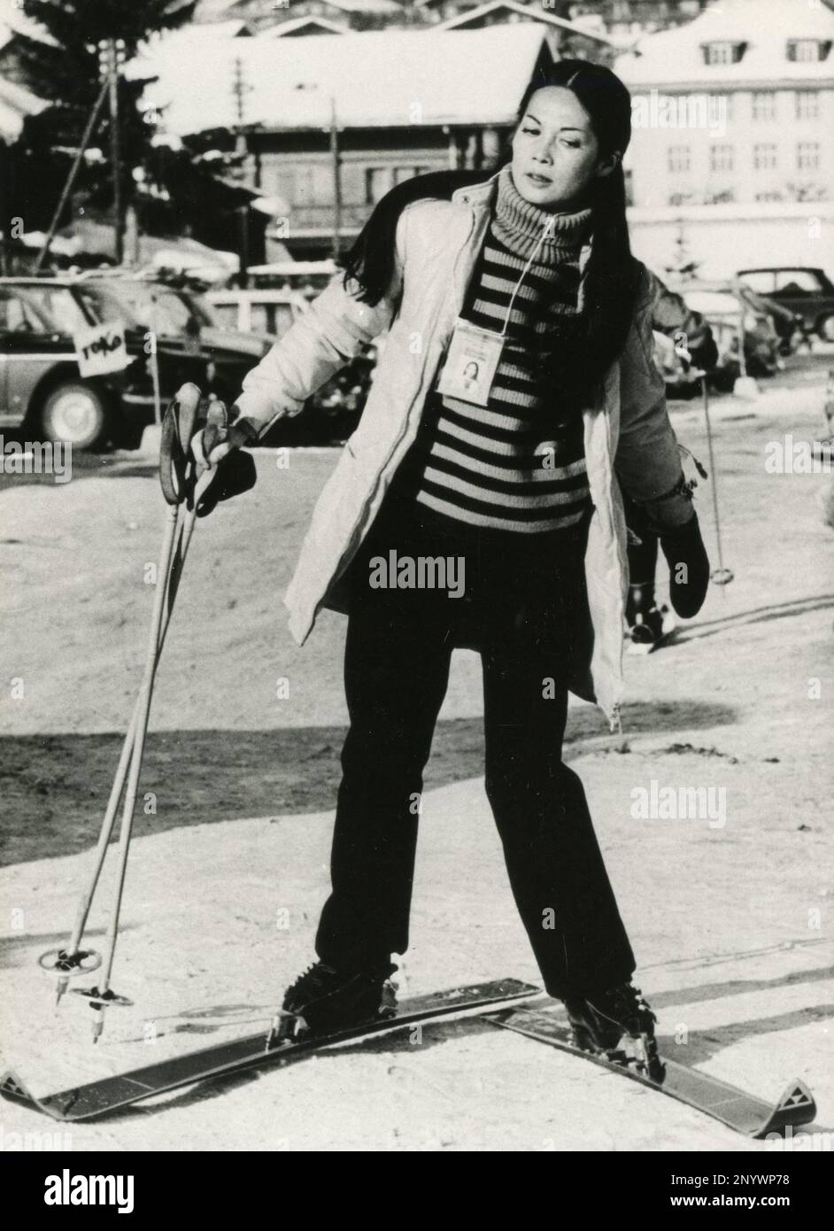 Anglo-chinesische Schauspielerin Nancy Kwan, UK 1983 Stockfoto