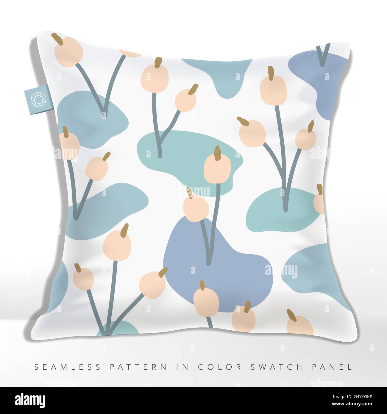 Abstraktes, nahtloses Muster in Pastelltönen für Papierverpackungen und Textil- oder Stoffdruck. Stock Vektor