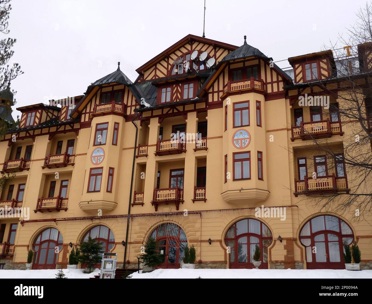 Grandhotel, Starý Smokovec, Ótátrafüred, Slowakische Republik, Europa Stockfoto