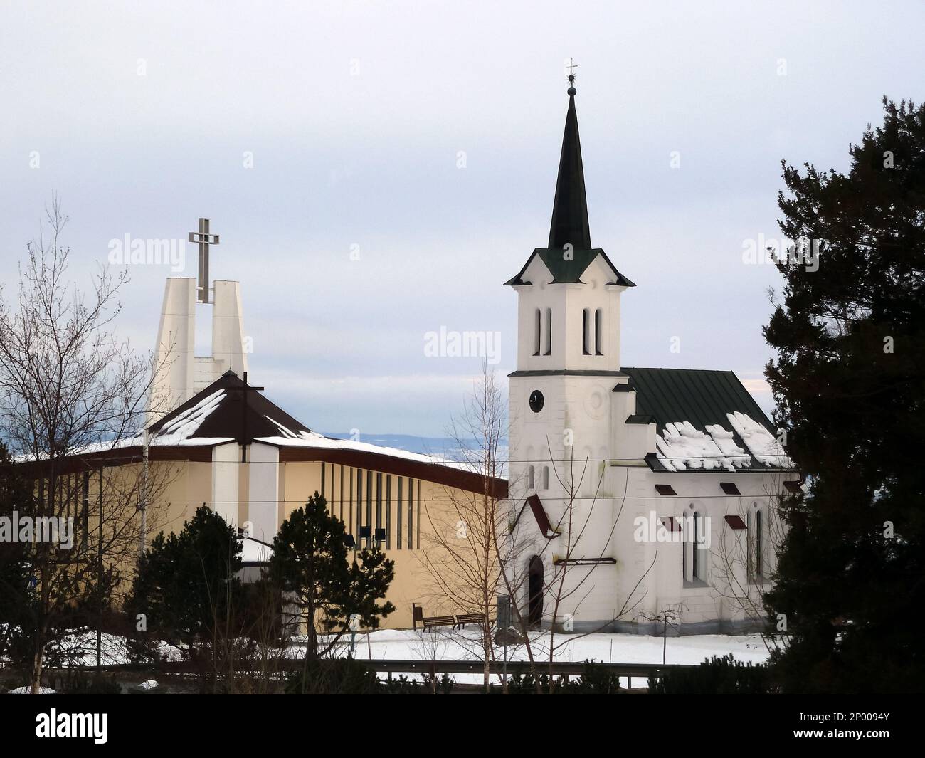 Evangelische Kirche, Starý Smokovec, Ótátrafüred, Slowakische Republik, Europa Stockfoto