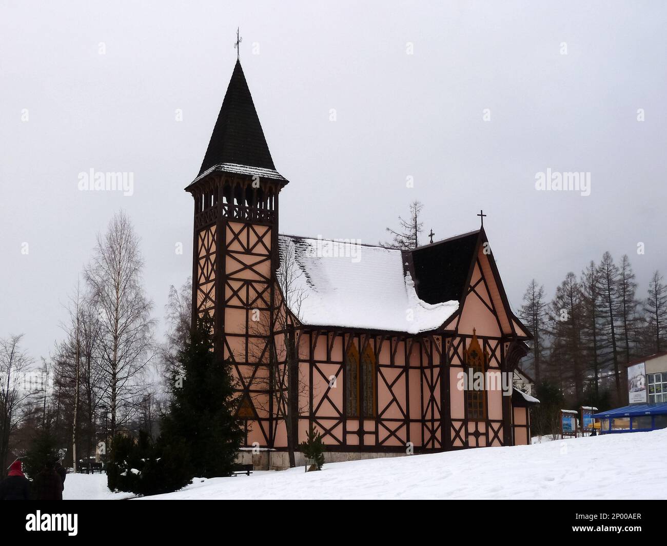 Kirche der Unbefleckten Empfängnis der Jungfrau Maria, Kostol Nepoškvrneného počatia Panny Márie, Starý Smokovec, Ótátrafüred, Slowakische Republik Stockfoto