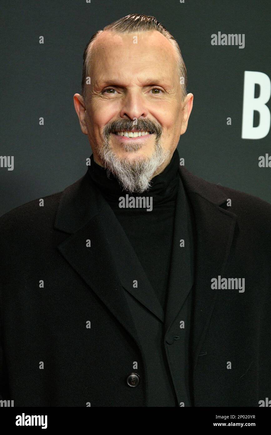Miguel Bosé attends the presentation event of 'Bosé' the new series