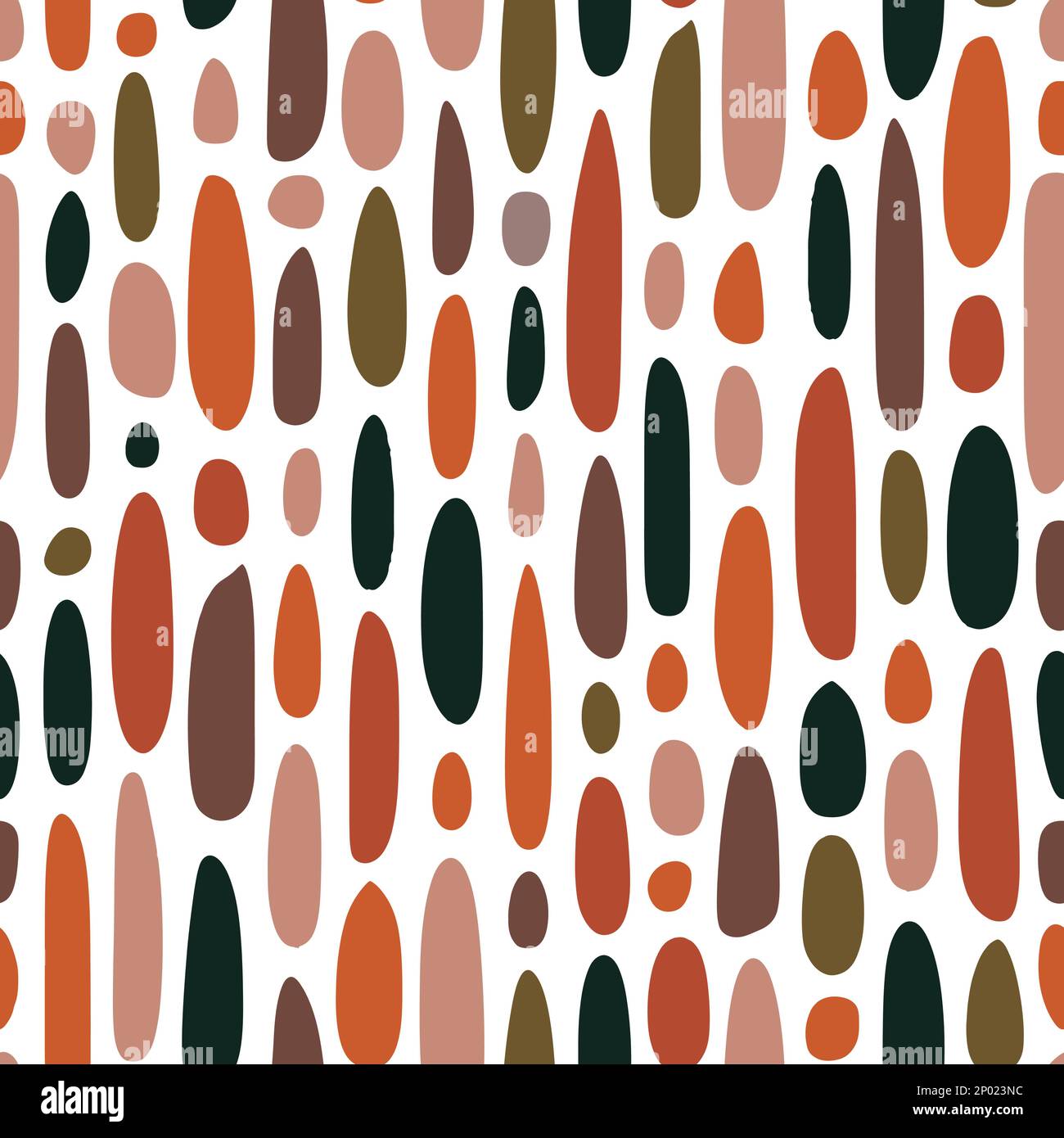 Vector Retro Abstract Seamless Surface Pattern für Produkte oder Geschenkpapierausdrucke. Erdton. Stock Vektor