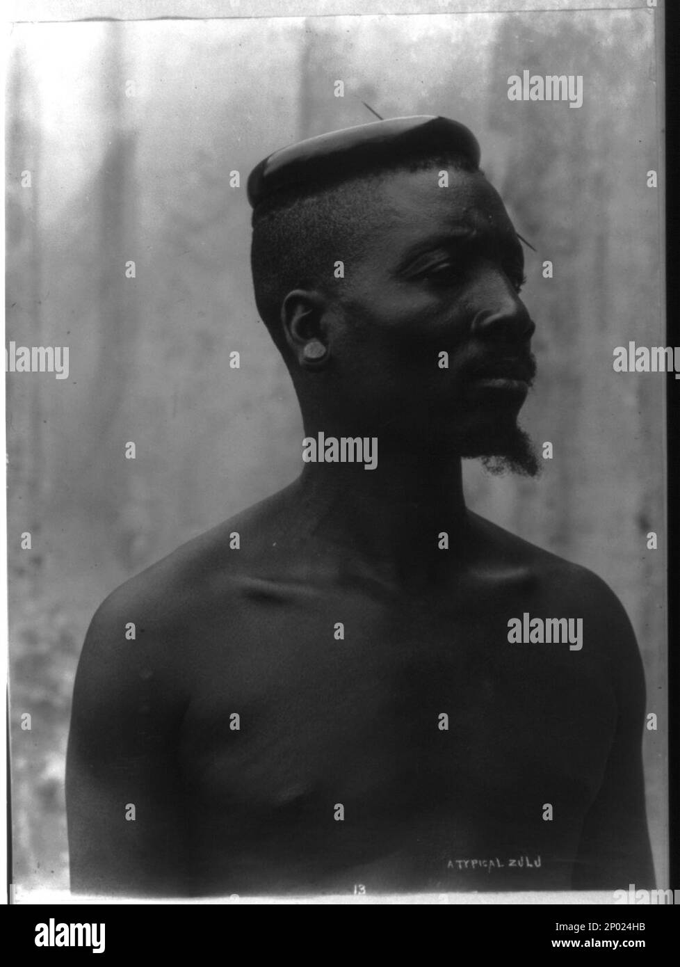 Eine typische Zulu. Africa, Miscellaneous, Frank und Frances Carpenter Collection . Stockfoto