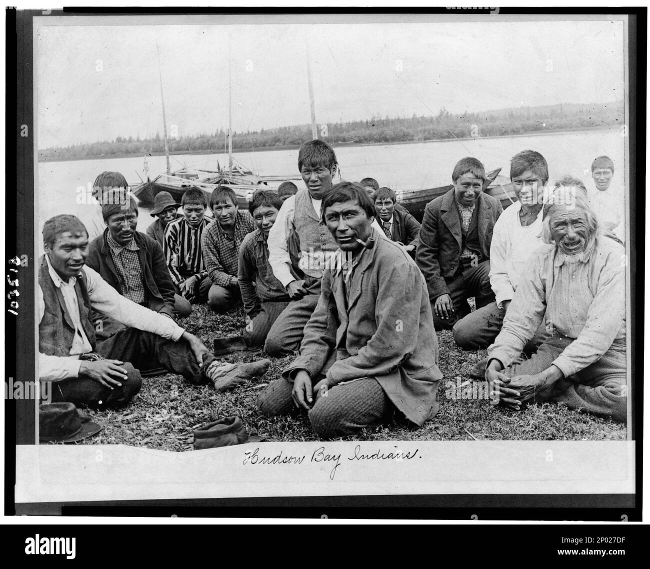 Hudson Bay Indianer. Frank and Frances Carpenter Collection, Indians of North America, Hudson Bay Region, 1890-1930. Stockfoto
