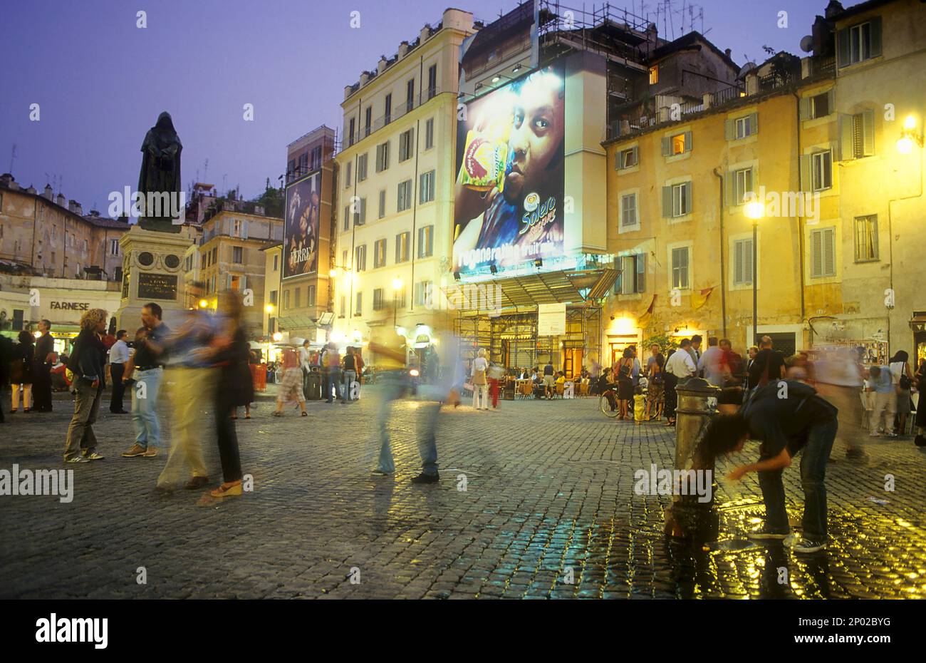 Campo dei Fiori in Rom, Italien Stockfoto