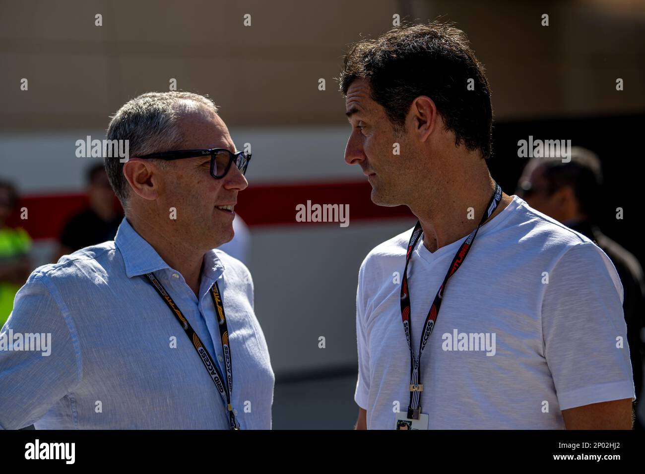 Sakhir, Bahrain, 01. März 2023, Mark Webber nimmt am Testtag nach der Saison Teil, dem Wintertest der Formel-1-Meisterschaft 2023. Kredit: Michael Potts/Alamy Live News Stockfoto