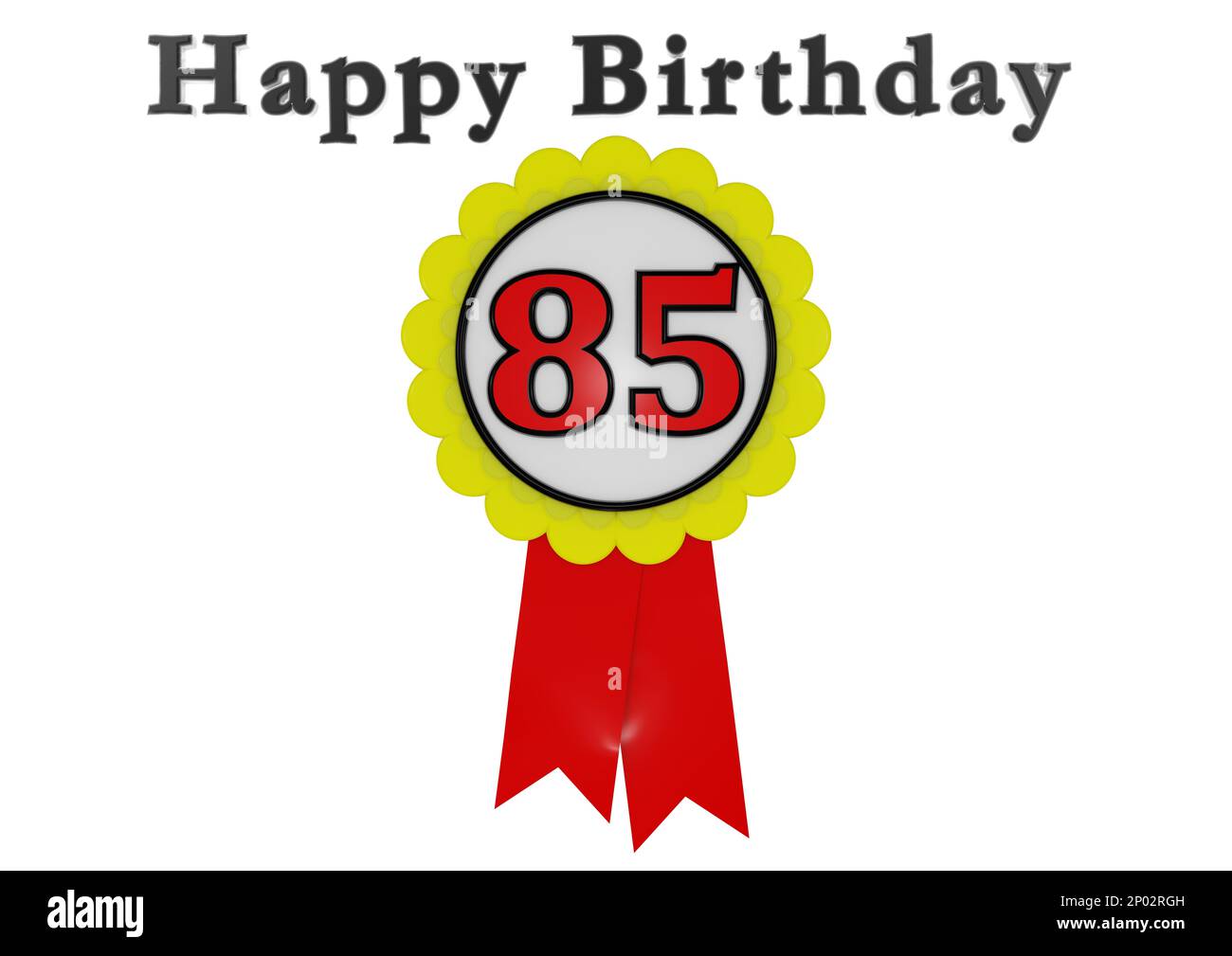 Ein goldener Knopf mit einer roten Zahl und dem Schriftzug Happy Birthday Stockfoto Ein goldener Knopf mit einer roten Zahl und dem Schriftzug Happy Birthday Stockfoto